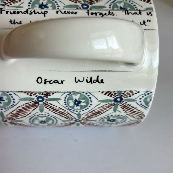 Anthropologie Alexandre Dumas Monogram Initial M Friendship Mug Cup NWT - Picture 4 of 10